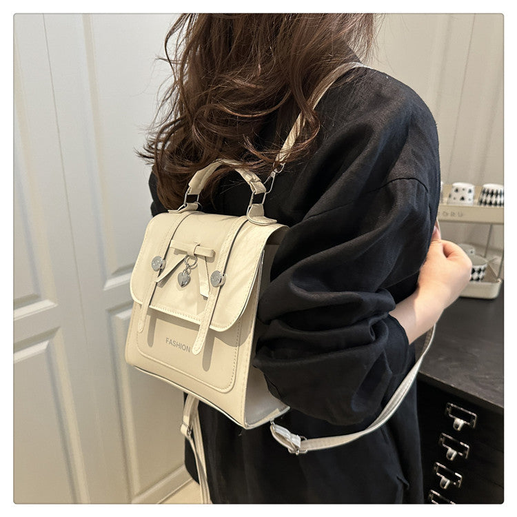 Single Shoulder Double Shoulder Women's Bag2025New Fashionable Girly Casual Multi-use Small Square Bag Spring Summer Hot-selling Women's Bag