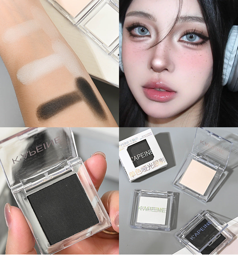 Capel Single Color Matte Eyeshadow Face Contour Highlighter Tear Trough Concealer Beginner Student Eyeshadow Palette
