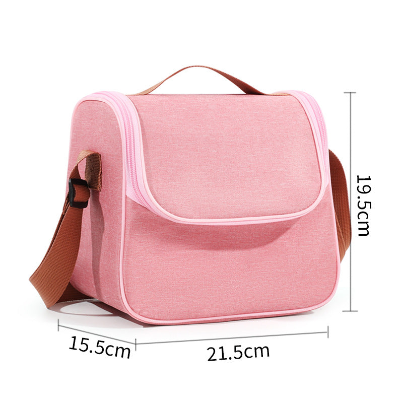 Simple Outdoor Large Capacity Lunch Box Storage Bag, Crossbody Multifunctional Lunch Bag, Portable Handheld Insulated Bento Bag