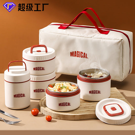 Corporate Annual Meeting Gifts Opening Offer logo Souvenirs for employees and customers lunch boxes bento cutlery gift set