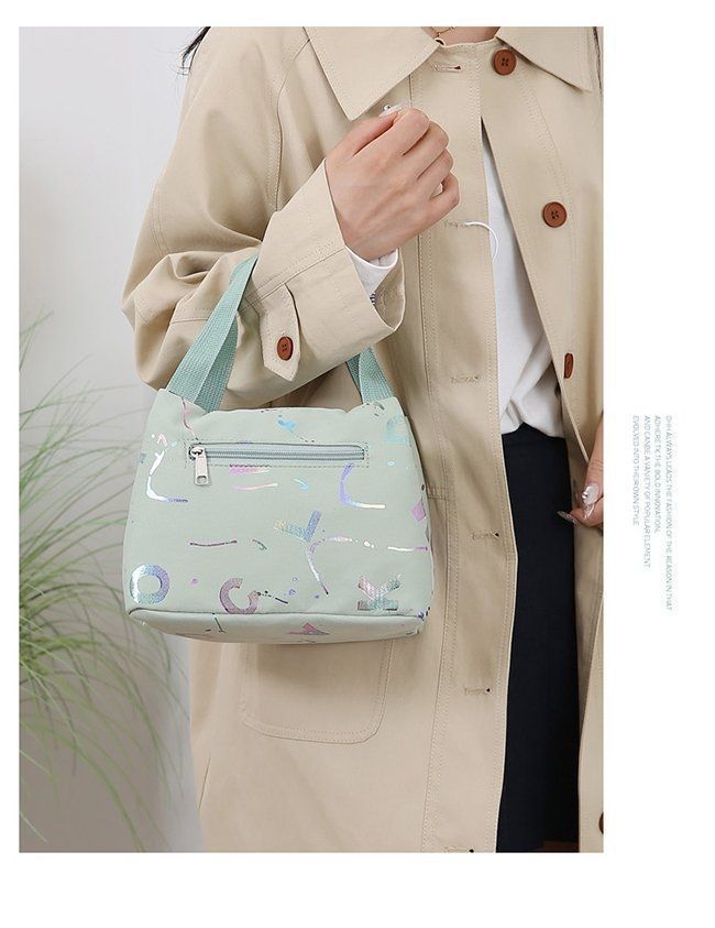 Cloth Bag Women Canvas Handheld Small Bag Oxford Cloth Waterproof Lunch Bag Phone Bag Women Bag New Style Mom Shopping Bag