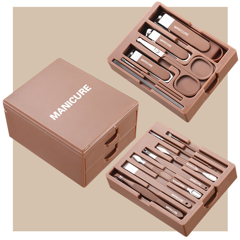 Carbon Steel Anti-Splash Manicure Tool Nail Clipper Large Size Wholesale good quality household multifunctional nail clipper set box