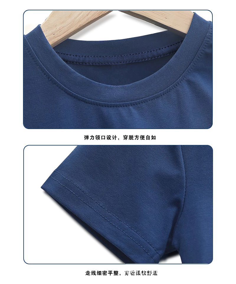 Boys and girls short sleeve t T-shirt Suit2025Summer New Baby Sports Two-Piece Set Fashionable Children's Clothing8