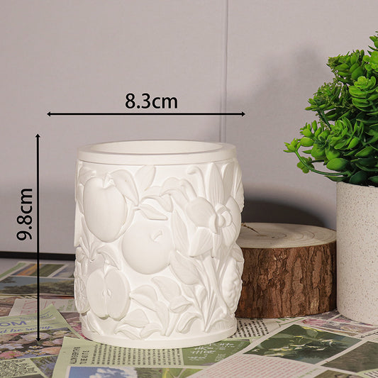 Lily diy Butterfly Rose Scented Candle Empty Cup Souvenir Plaster