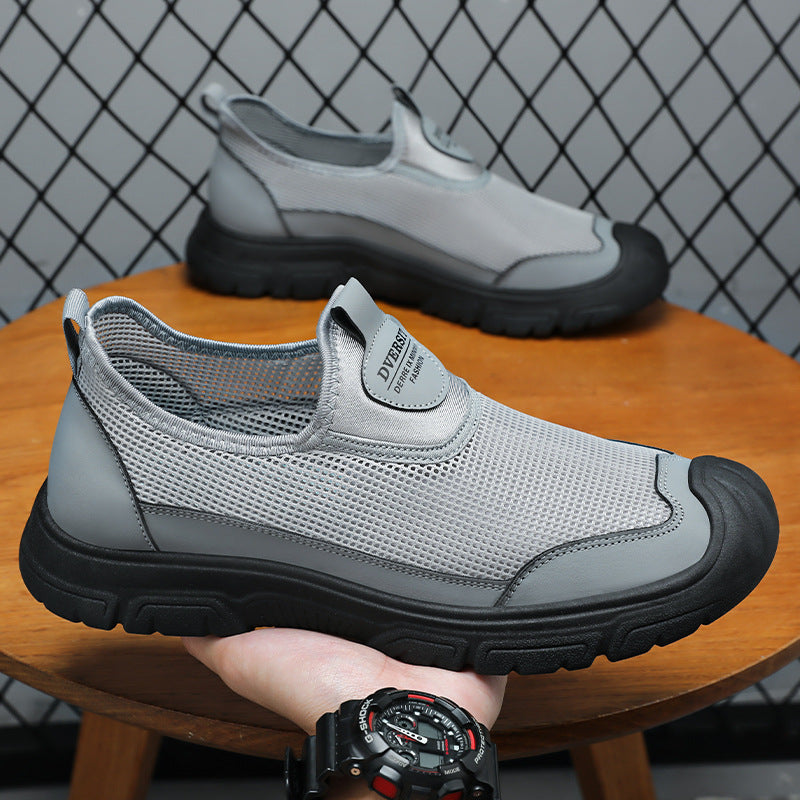 Men's Breathable Casual Shoes Summer New Fashion Sports Shoes Dropshipping Versatile Single Shoes Soft Sole Comfortable Dad Shoes