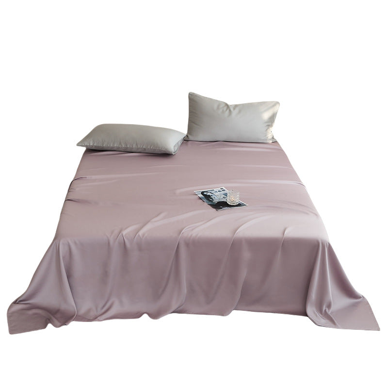 60Lanzing Tencel Single Item Only Bed Sheet Summer Solid Color Lyocell Bed Skirt Silky Cool Single Piece Duvet Cover Quilt Cover