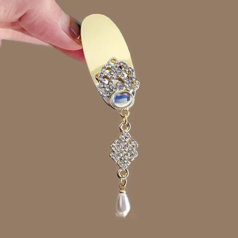 Ethnic Style Velvet Bell Tassel Headband New Chinese Style National Trend High Skull Top Headband Niche High-end Retro Hair Accessory