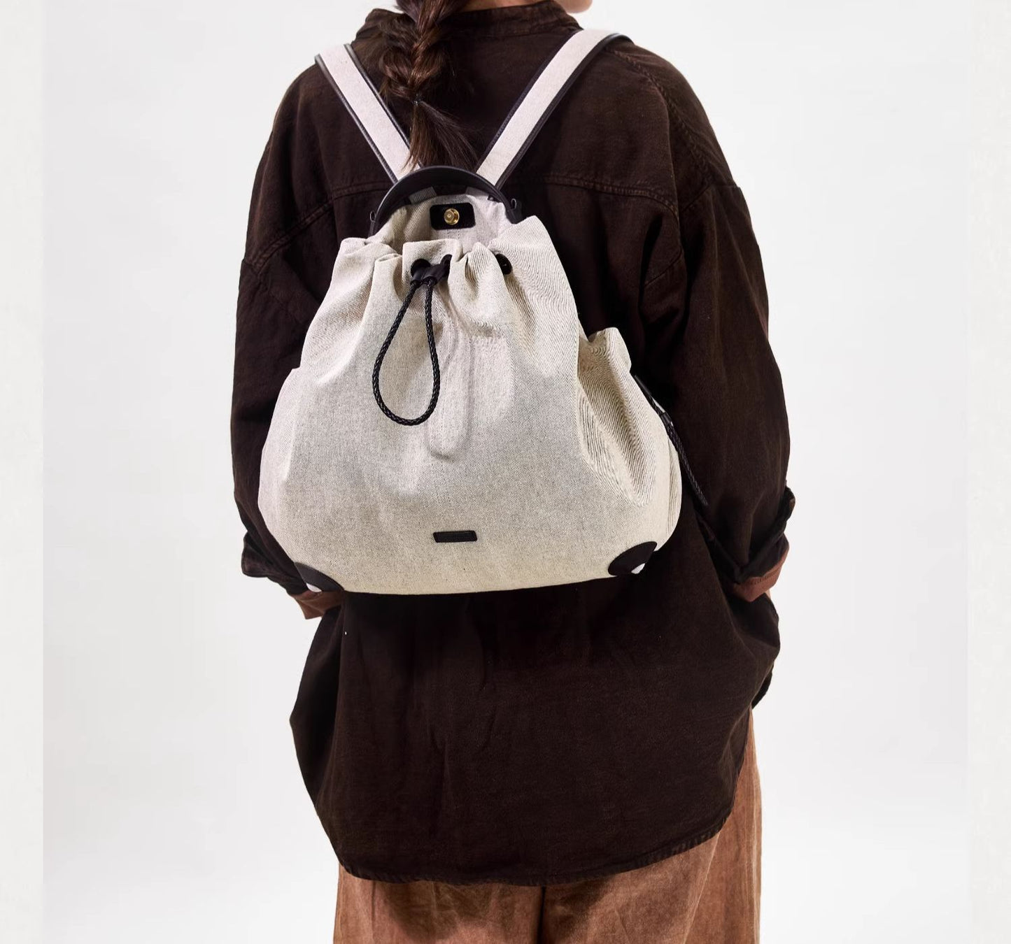 【Wen Qi Same Style】Songmont Yamashita Arimatsu Baina Series Women's Large Capacity Commuter Backpack Laptop Bag