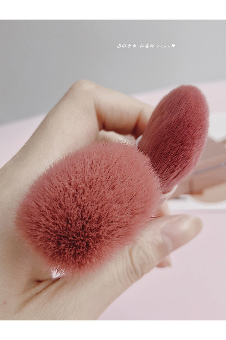 New Travel5Mirror Box Makeup Brush Set Portable Multifunctional Powder Brush Blush Brush Beauty Tool
