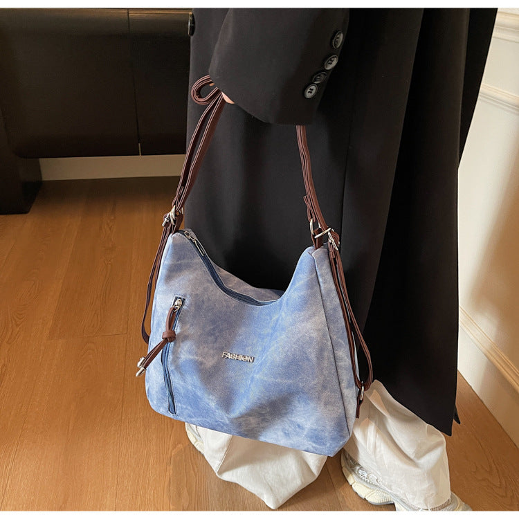 Melard Women's Bag2025New Crossbody Bag Winter Versatile High-End Feel Shoulder Bag Large Capacity Tote Bag