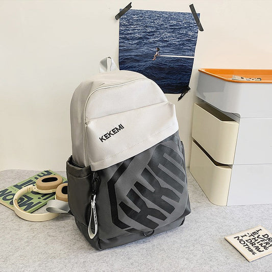 Cross-border Trade Casual Backpack Trendy Letter Waterproof Backpack Large-capacity outdoor travel high-value backpack http://detail.1688.com/offer/972131324440.html