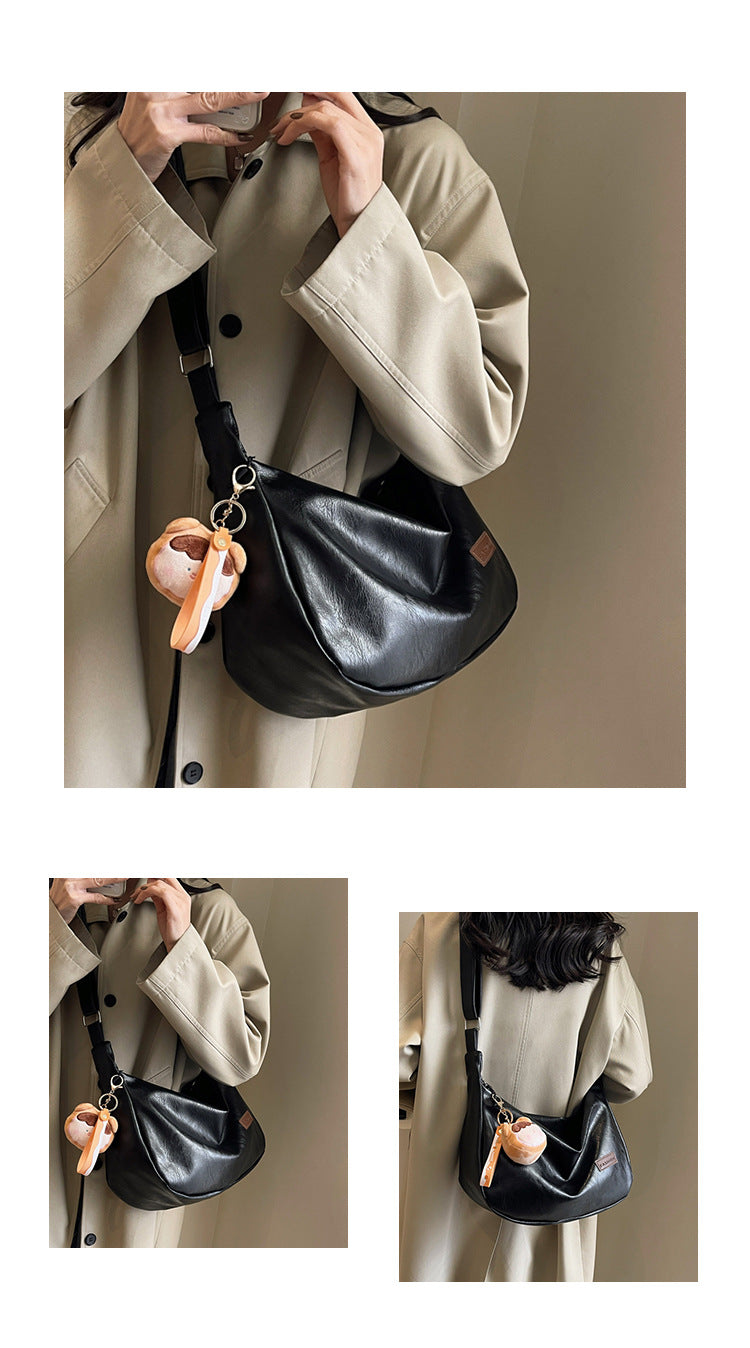 Niche Underarm Bag for Women2024New Autumn and Winter Fashion Retro Dumpling Bag High-end Versatile Shoulder Crossbody Bag