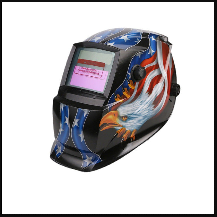 107Solar Automatic Dimming Welding Protective Mask Head-mounted Argon Arc Welding LCD Welder Mask