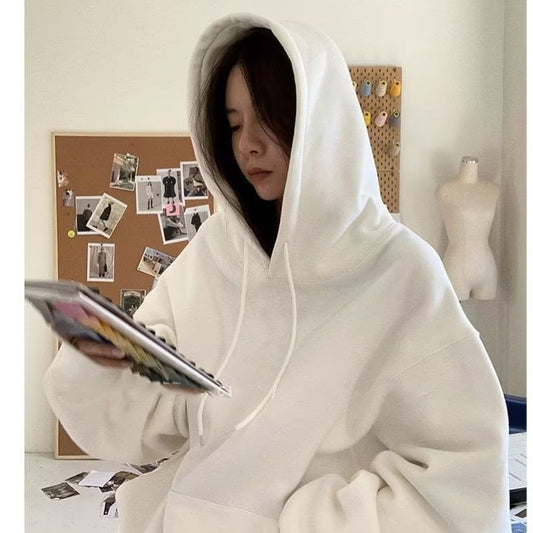 Fashionable Versatile Hooded Sweatshirt for Men Autumn Wear2024New Loose Fleece-Lined Versatile Casual Cardigan Couple Jacket