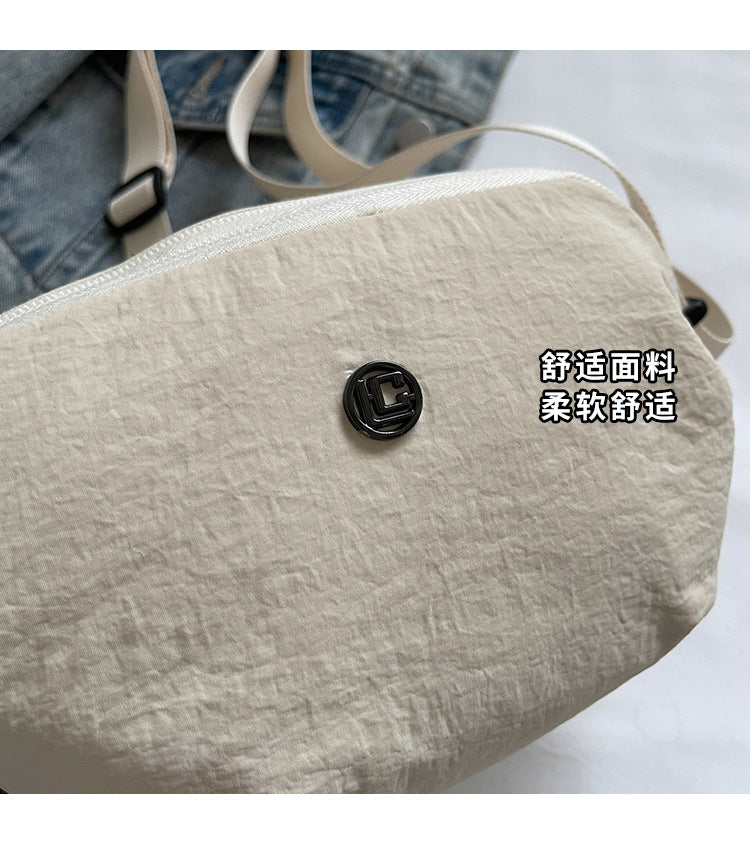 Casual Crossbody Bag Fashion Nylon Style Bag for Cycling ins New Small Bag Lightweight Single Shoulder Nylon Hip-Hop