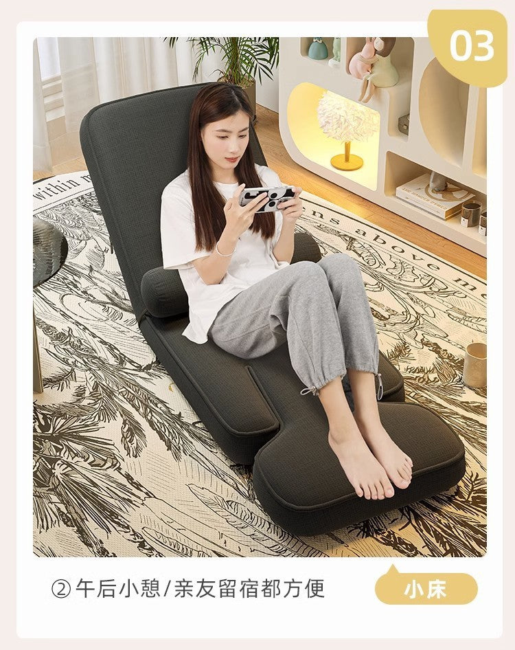 Multifunctional Lazy Sofa Tatami Ergonomic Folding Chair Bedroom Balcony Japanese Style Backrest Chair