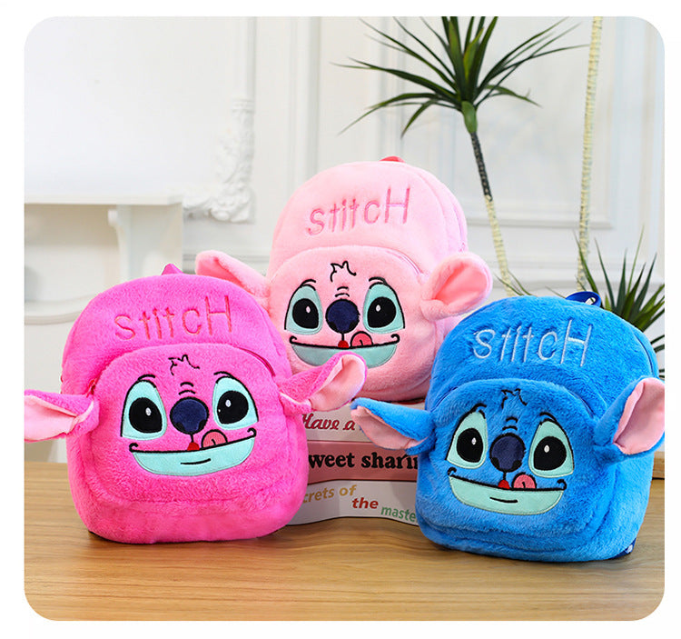 New Stitch Plush Toy Double-Back Cute Children's Large Capacity Backpack for Outings http://detail.1688.com/offer/957031023505.html