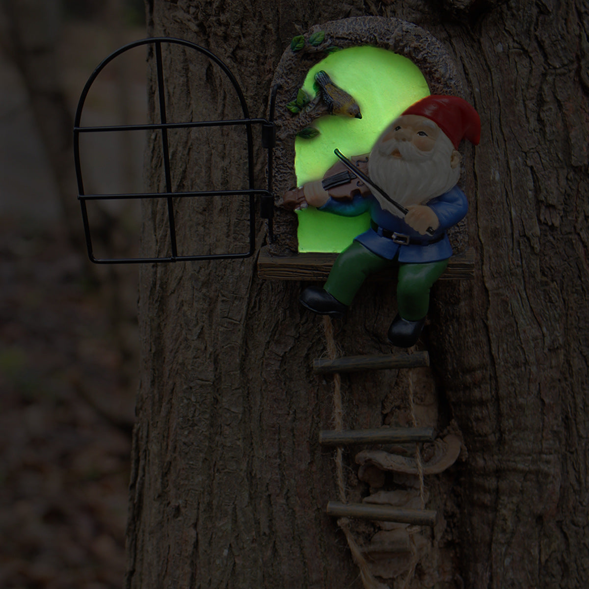 Cross-Border New Fluorescent Playable Dwarf Tree Hanging Resin Craft Pendant Creative Micro Landscape Garden Decoration