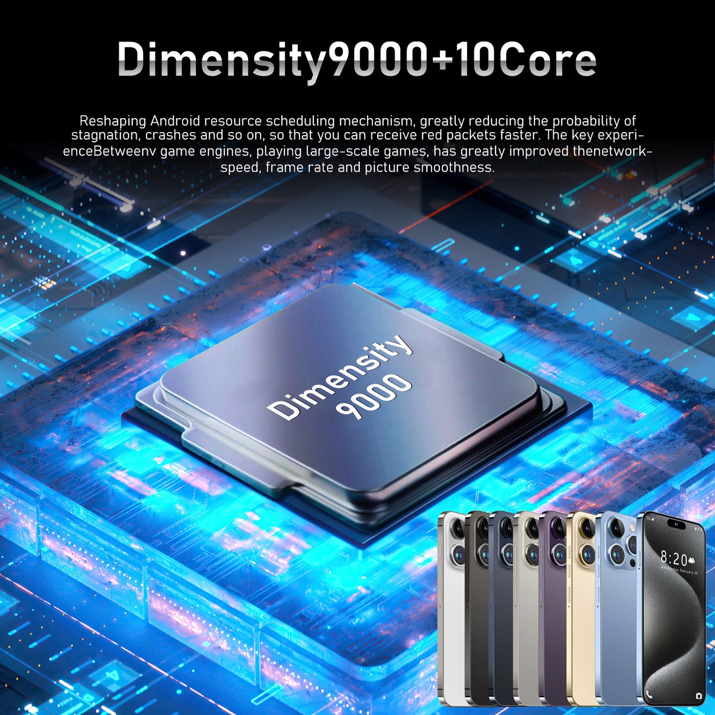 Hot Sale I16 Pro Max Cross-border Mobile Phones16+1T Truly Smart Island7.3Inch Android8.1Meikeduo OZON Batch