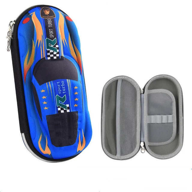 3D Racing car Pencil cases Cartoons school pencil case for c