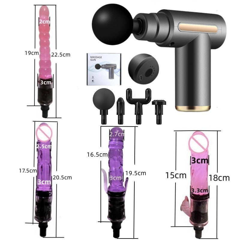 Fascia Gun Modified Head Massage for Women Multi-Functional Adapter Replacement Silicone Accessories Adult Gun Head Massager Device