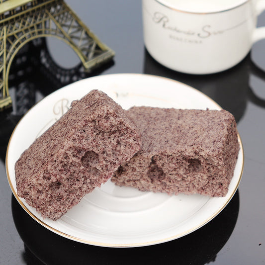 Source Factory Free Shipping for One Piece】Black Rice Cake Steamed Rice Cake Whole Grain Bread Pastry Nutritious Breakfast Individually Packaged