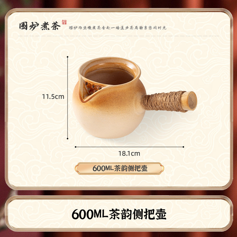 Tea Brewing Stove Set with Grill for Home and Outdoor Use, Suitable for Brewing Milk Tea and Teapots