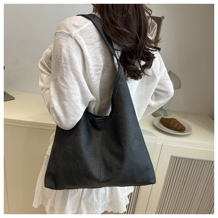 European and American Style Large Capacity Women's Bag2025Summer New Fashionable Single Shoulder Tote Bag Casual Underarm Bag