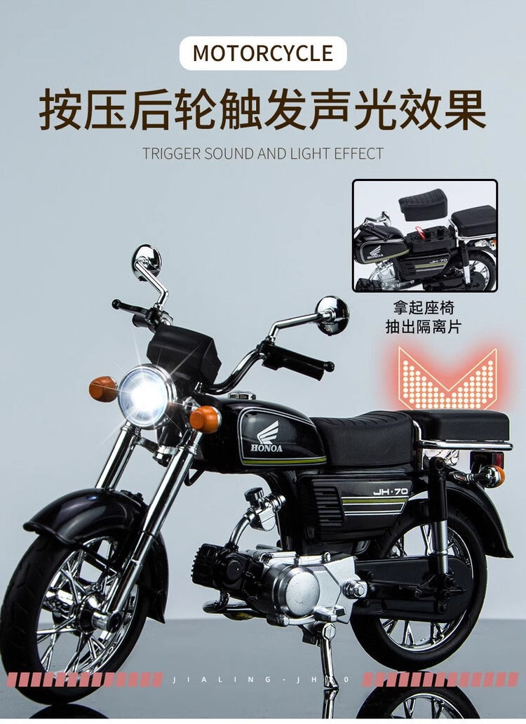 In Stock Honda Jialing Motorcycle Model Retro Boy Gift Dad Birthday Gift Ornament