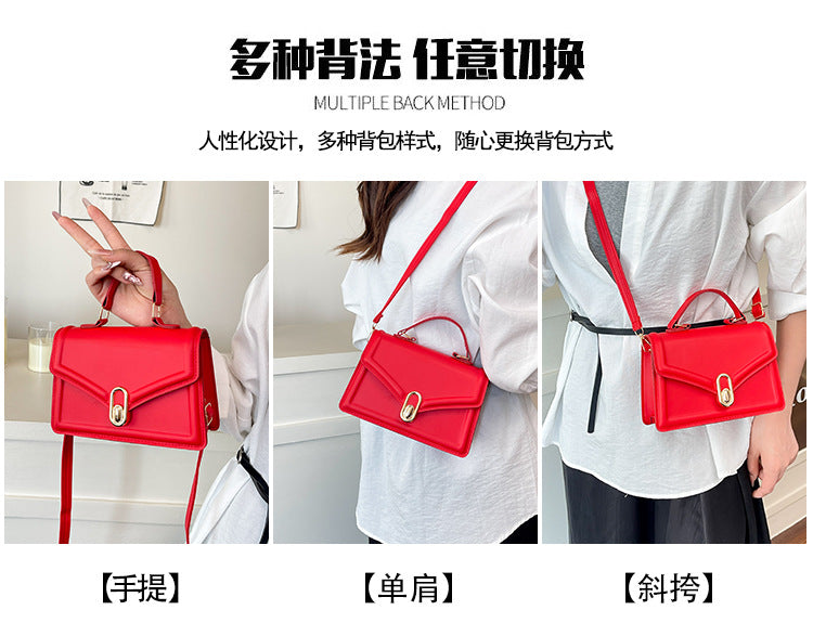 Fashionable and Elegant Small Square Bag2025Summer New Korean Style Niche Casual Commuter Crossbody Bag Trendy Shoulder Bag