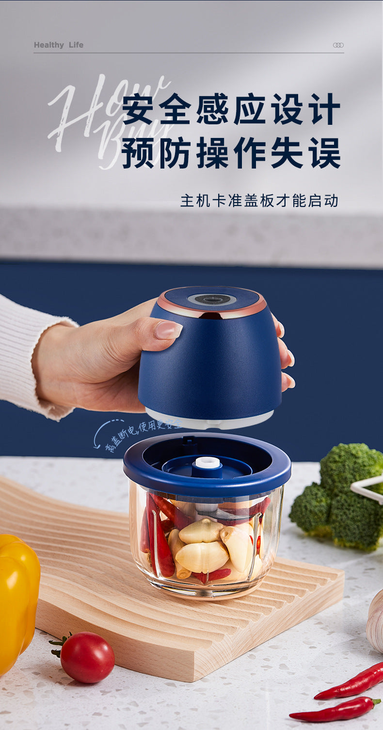 Electric Garlic Masher, Garlic Crusher, Garlic Grinder, Meat Grinder, Garlic Paste Maker, Household Garlic Mincer, Garlic Chopper