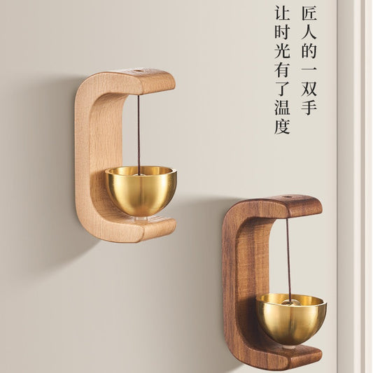 Brass Dopamine Wind Chime Creative Bedroom Hanging Decoration Entry Door Bell Meditation Summer Breeze Hanging Ornament Door Decoration Bell