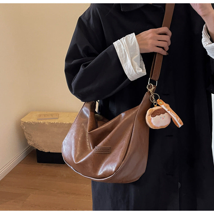Niche Underarm Bag for Women2024New Autumn and Winter Fashion Retro Dumpling Bag High-end Versatile Shoulder Crossbody Bag