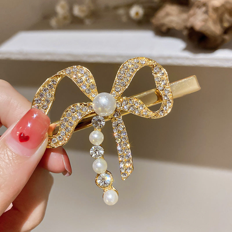Pearl Large Star Clip Hair Clip Korea ins Fashionable Light Luxury Shark Clip Hair Claw Back of Head Side Hair Accessory for Women