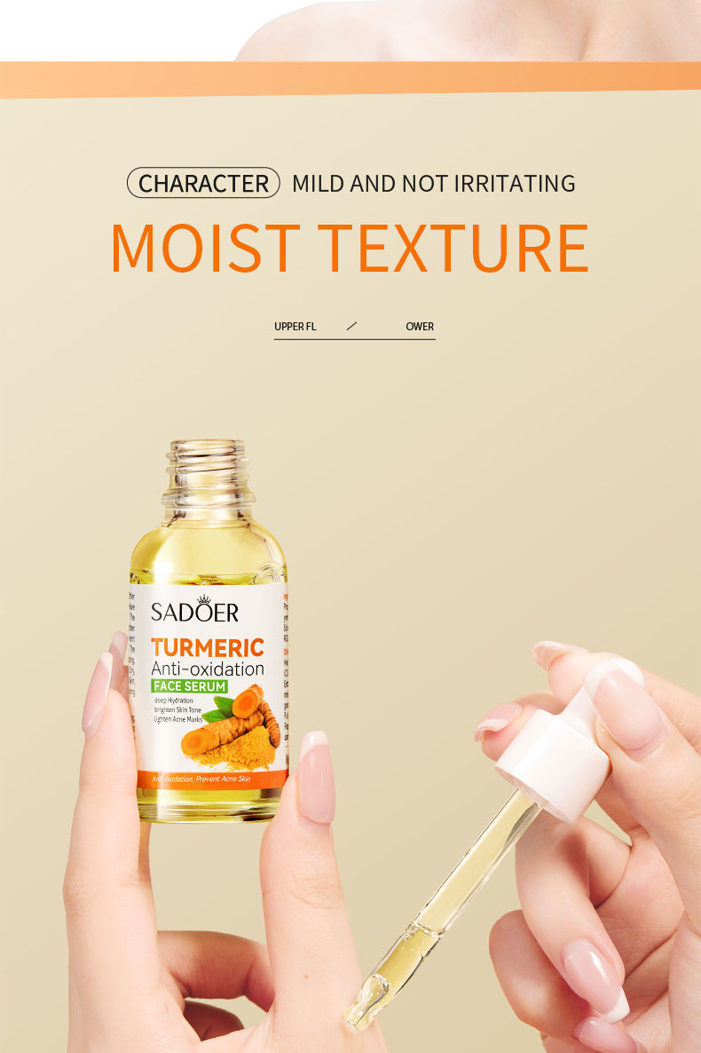 Full English Turmeric Skincare Set SADOER Cleansing, moisturizing, hydrating five-piece set for cross-border foreign trade wholesale
