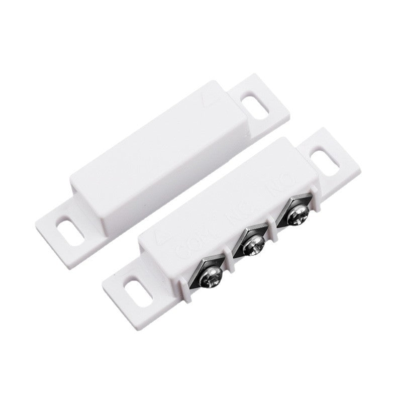 Snow Wolf Door and Window Magnetic Sensor Surface Mount Induction Detector Household Reed Switch Door Magnetic Alarm Normally Closed