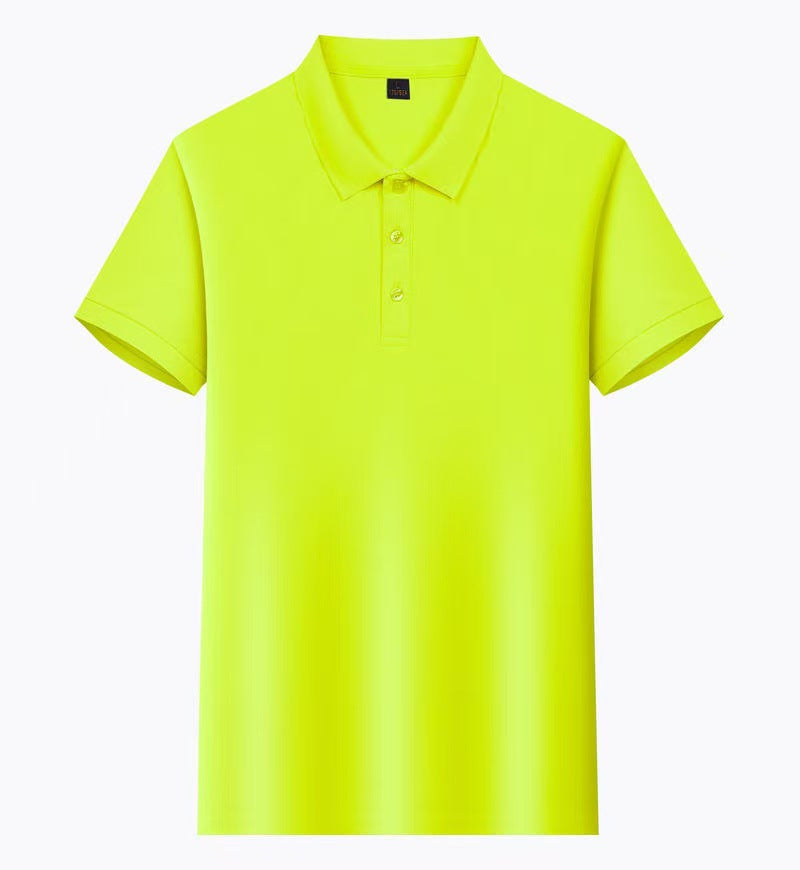 Short Sleeve polo Men's Summer Workwear Turn-down Collar Printed Work Shirt logo Patterned Advertising Shirt for Men polo Shirt