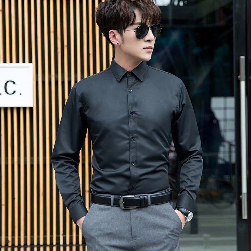 2025Plaid Long Sleeve Shirt Men Korean Version Slim Fit Youth Trendy Handsome Shirt Couple Casual Thin Shirt