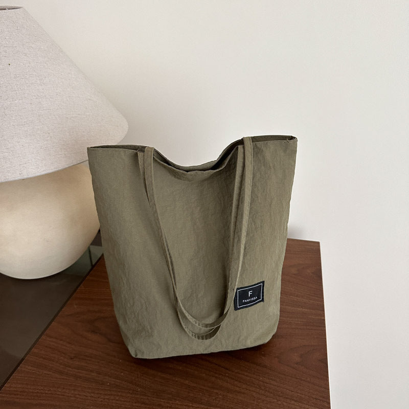 Foreign Trade New Solid Color Women's Bag Wholesale Large Capacity Women's Shoulder Bag Crossbody Bag ins Fashionable Versatile Commuter Bag