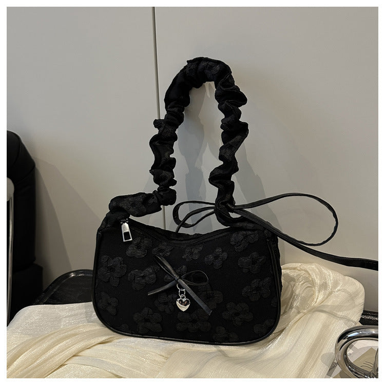 French Niche Bag for Women2025Summer New Fashion ins Sweet Cool Girl Versatile Fashion Single Shoulder Bag Underarm Bag