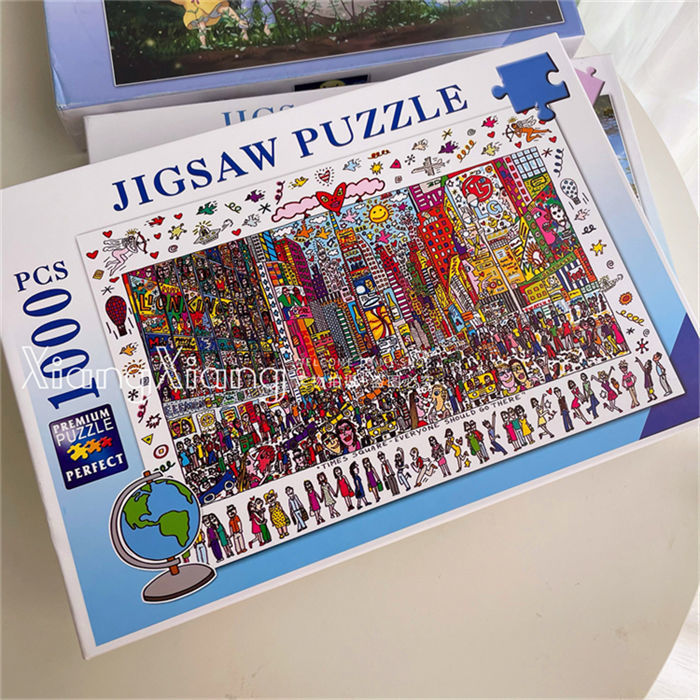 It is said that only20%People can put it together in one go And you? Times Square Puzzle1000Piece0.9kg