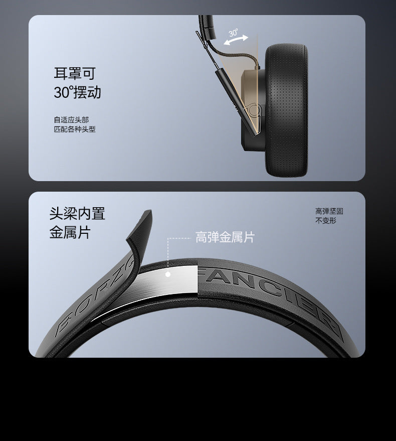 New Wolfhunter Model JT01x Over-Ear Monitoring Headphones Entry-level Movie Music Foldable Private Model Headphones In Stock
