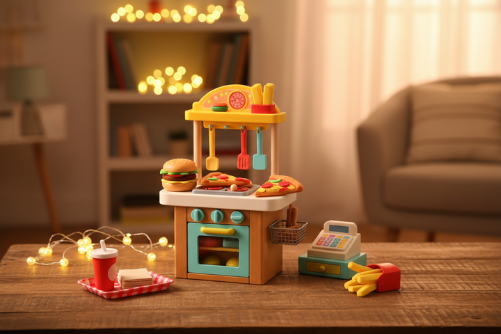 Burger Set - Restaurant Scene