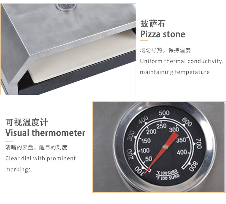 Wholesale Stainless Steel Pizza Oven with Pizza Stone Bread Baking Oven Portable Pizza Oven pizza oven
