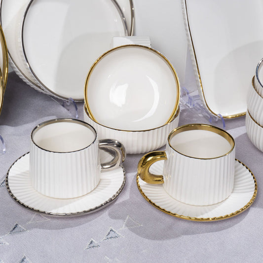 2024New Luxury Bowl and Plate Set Household Bowl High-end Ceramic Bowlware Plate Chopsticks Housewarming Bowl Plate Tableware Set
