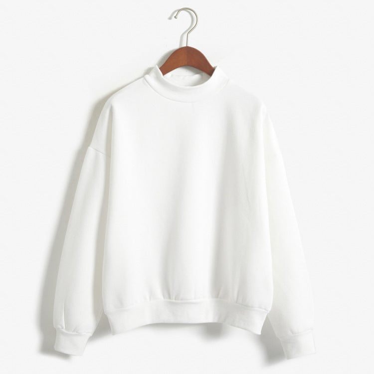 Base Layer Sweatshirt for Women, Autumn and Winter Loose Fit Lazy Style Hoodless Jacket, Thickened Couple Style, Korean Version, Class Uniform Wholesale