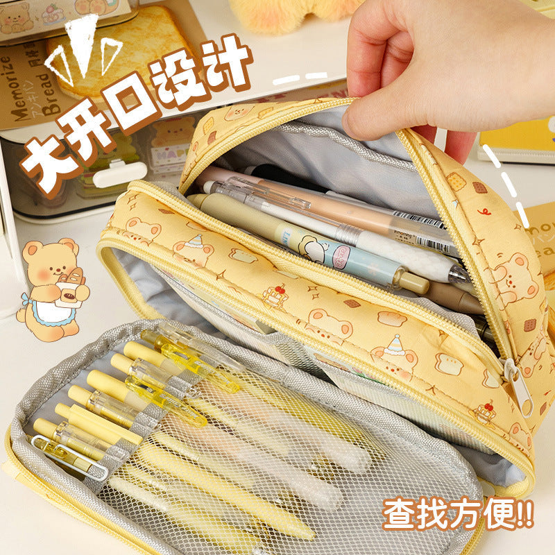Butter Bear Pencil Case Children's Stationery Set Back-to-School Season Elementary School Student Rewards Prizes Birthday Gifts Souvenirs http://detail.1688.com/offer/946949658405.html