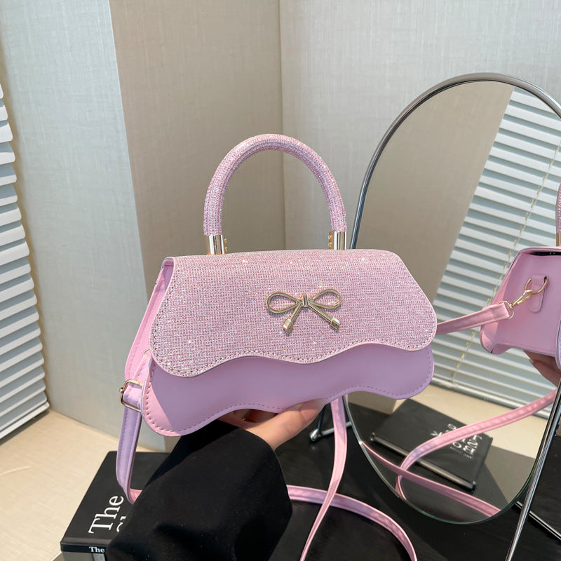 Fashion Trend Casual Simple Texture Baguette Bag2025Summer new style women's personalized shoulder crossbody bag