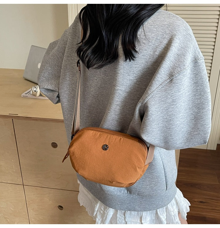 Casual Crossbody Bag Fashion Nylon Style Bag for Cycling ins New Small Bag Lightweight Single Shoulder Nylon Hip-Hop