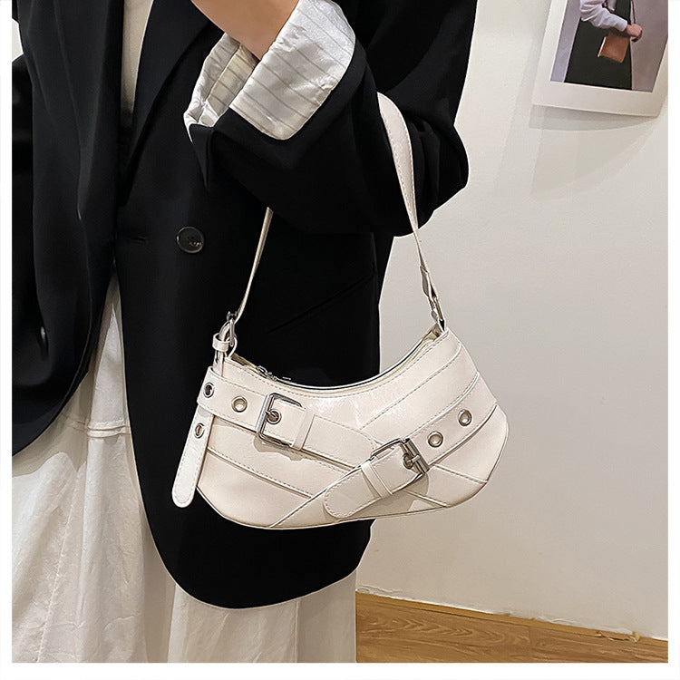 Women's Bag2025New Bag Niche Texture Baguette Bag Retro Underarm Bag Versatile ins Trendy Single Shoulder Crossbody Bag